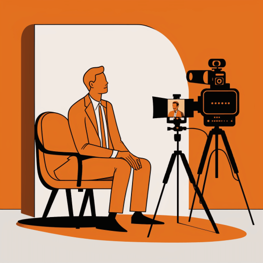 On-Demand Video Interview illustration